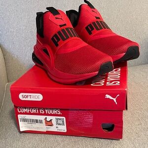 PUMA SoftRide Red Athletic Shoes